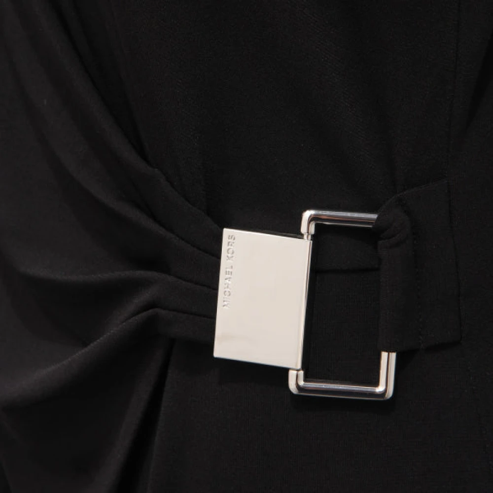Michael Kors Crew-Neck Day Dress Black Dames
