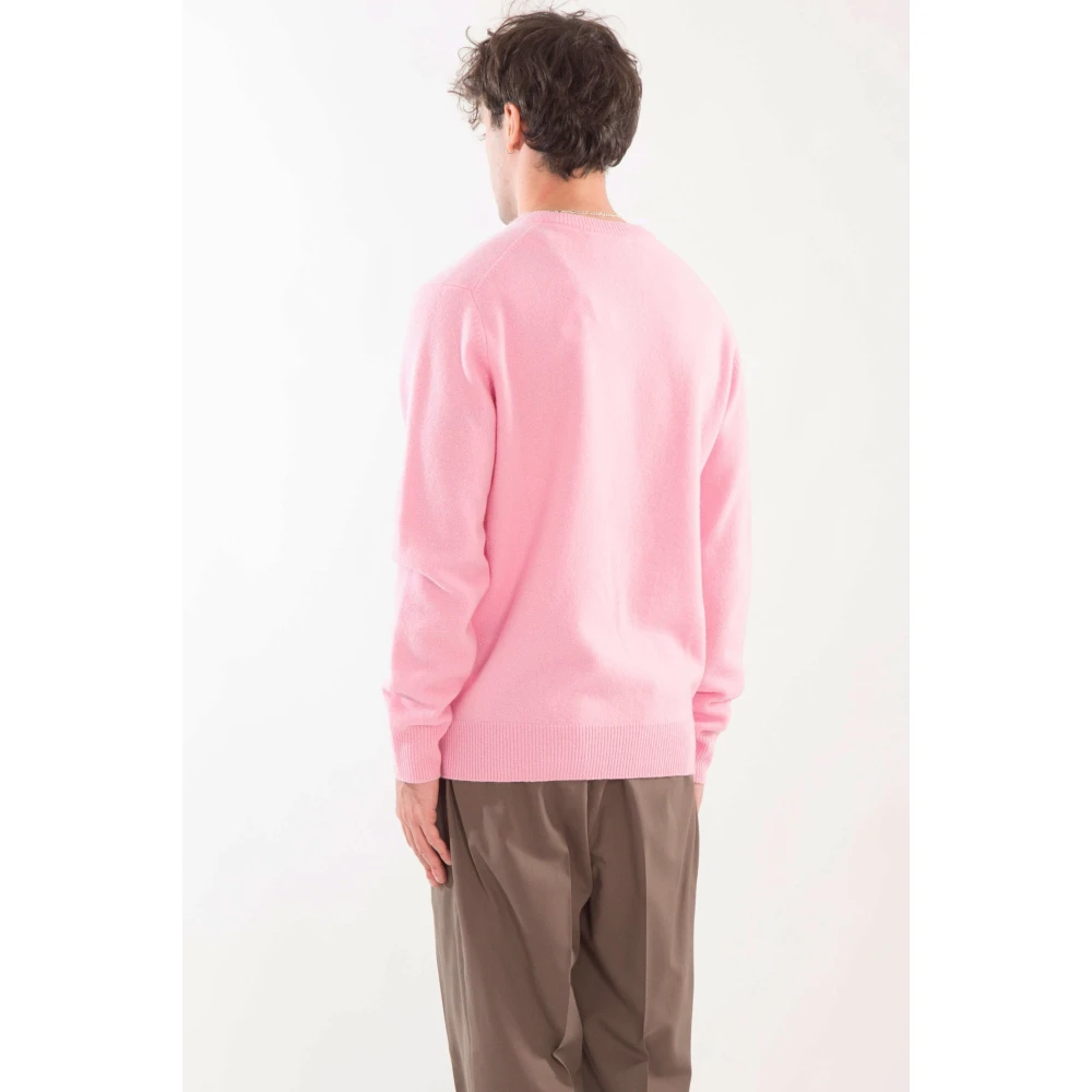 MC2 Saint Barth Lamswollen Trui in Regent Stijl Pink Heren