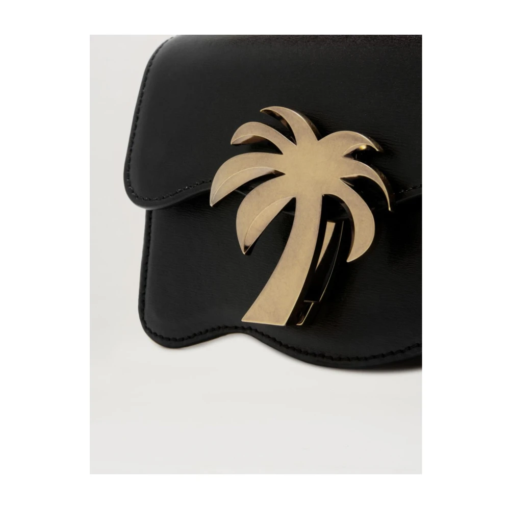 Palm Angels Stijlvolle Schoudertassen Black Dames