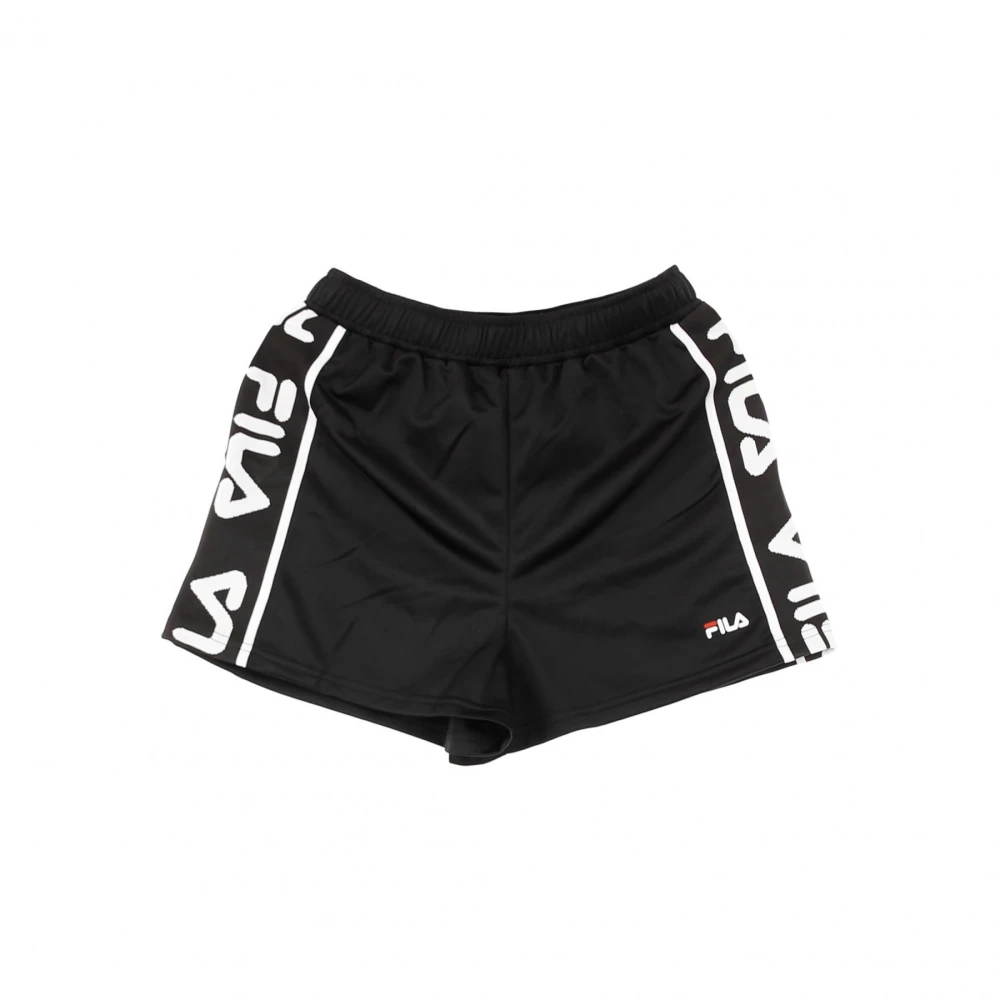 Fila Hoge Taille Shorts Zwart Black Dames