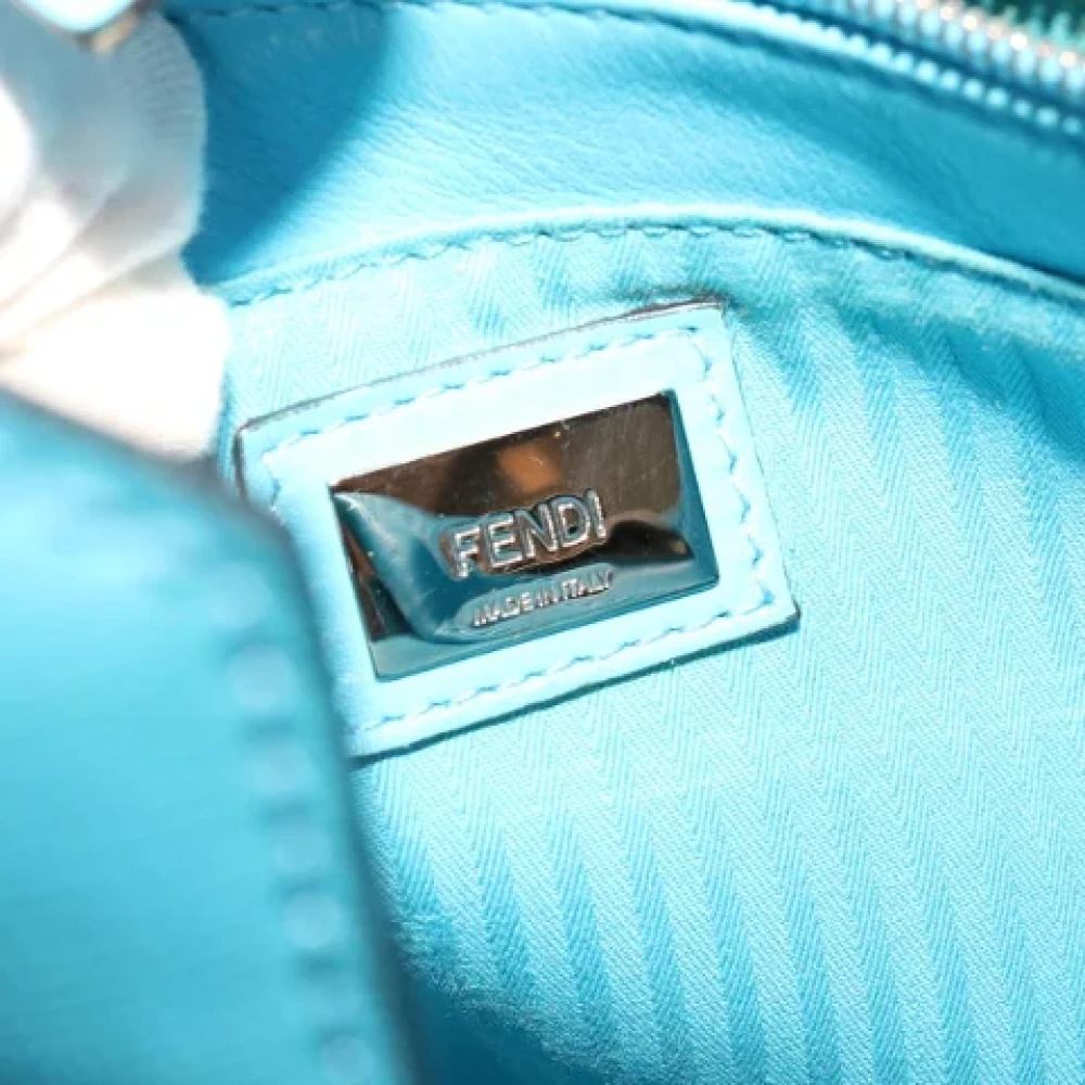 Fendi Vintage Pre-owned Leather handbags Blue Dames