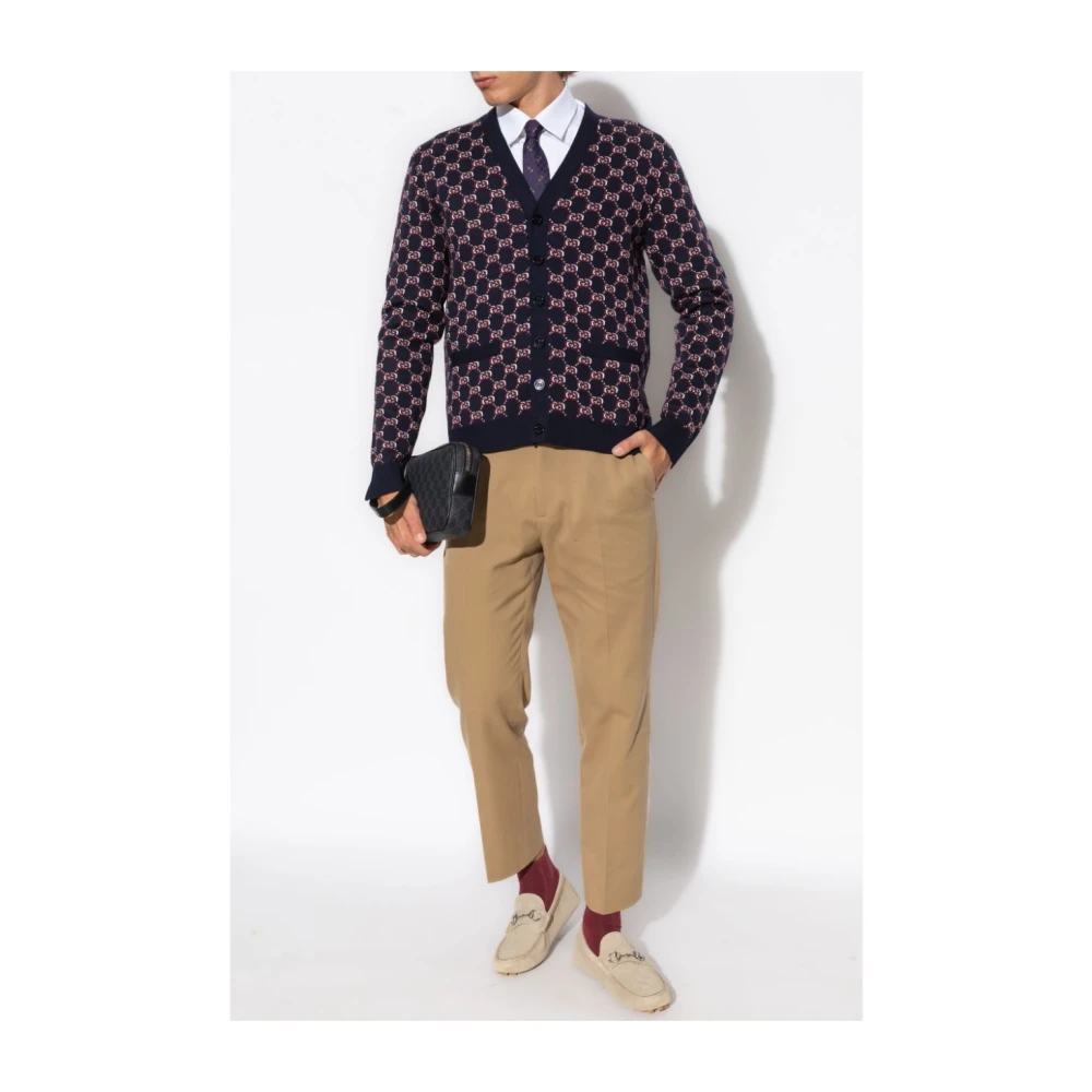 Gucci Monogram Wollen Trui Multicolor Heren