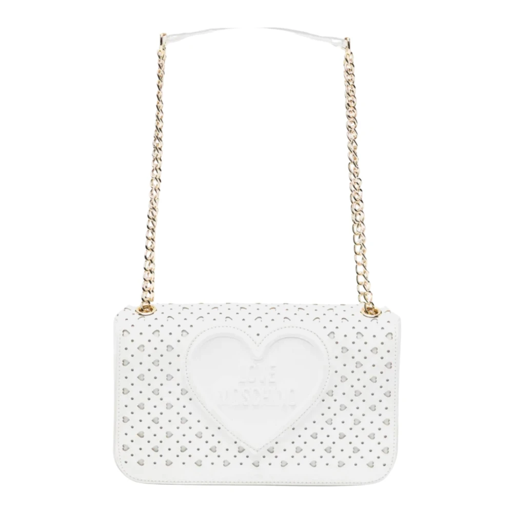 Love Moschino Women's White Shoppers - Shoulder Bags - One Size - Bags