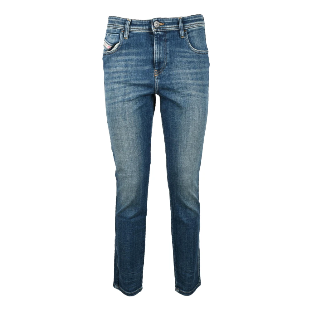 Diesel Katoenmix Stretch Jeans Blue Dames