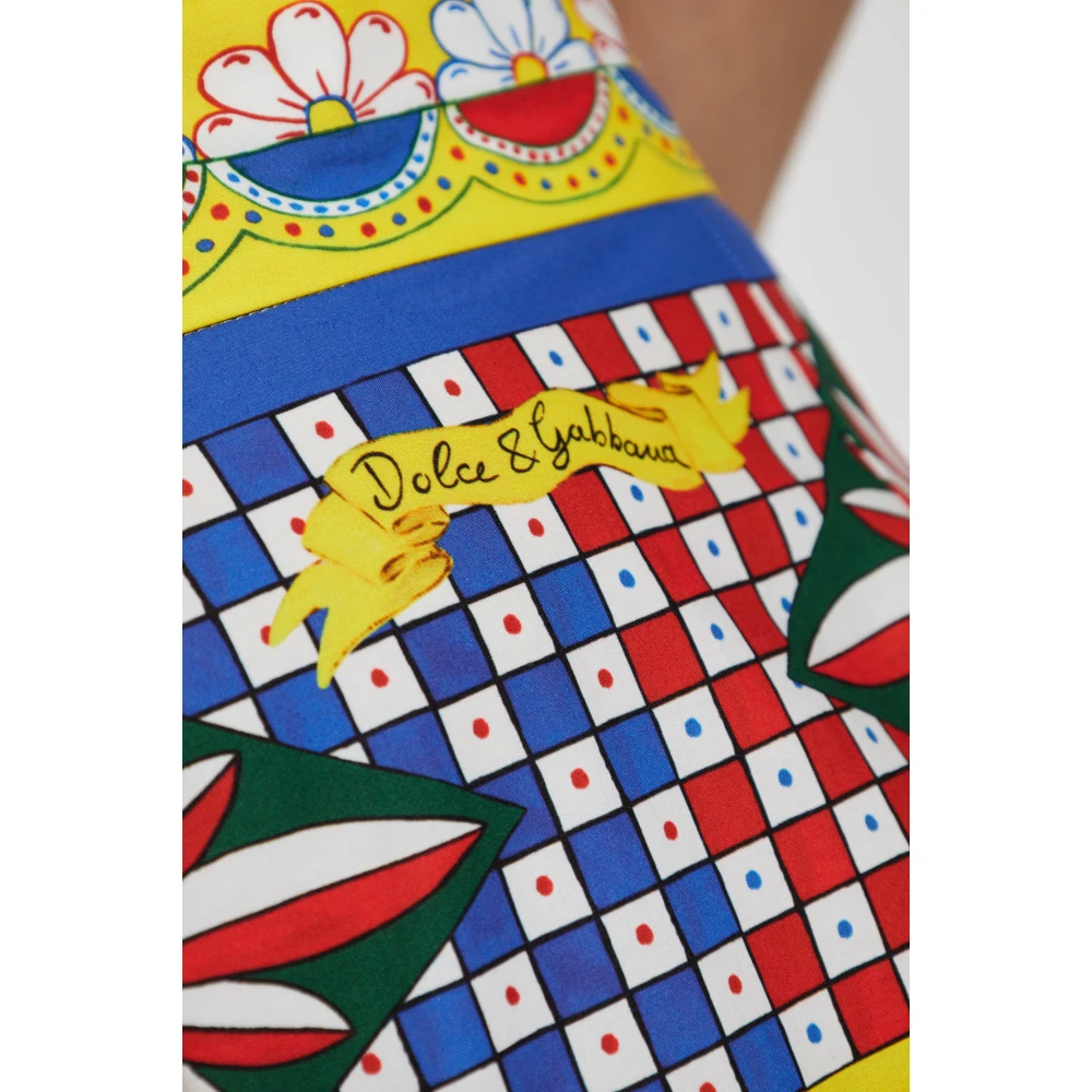 Dolce & Gabbana Rok met Carretto-print Multicolor Dames