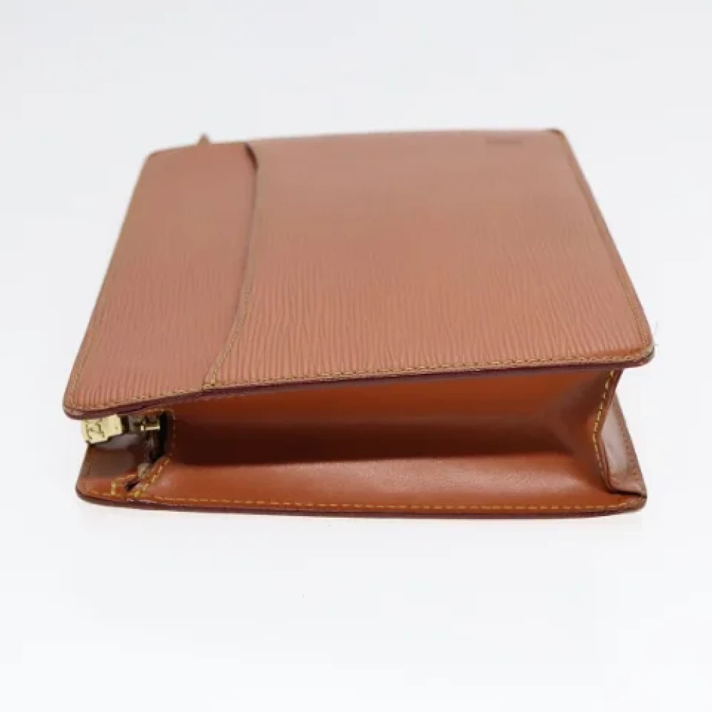 Louis Vuitton Vintage Pre-owned Leather clutches Brown Dames