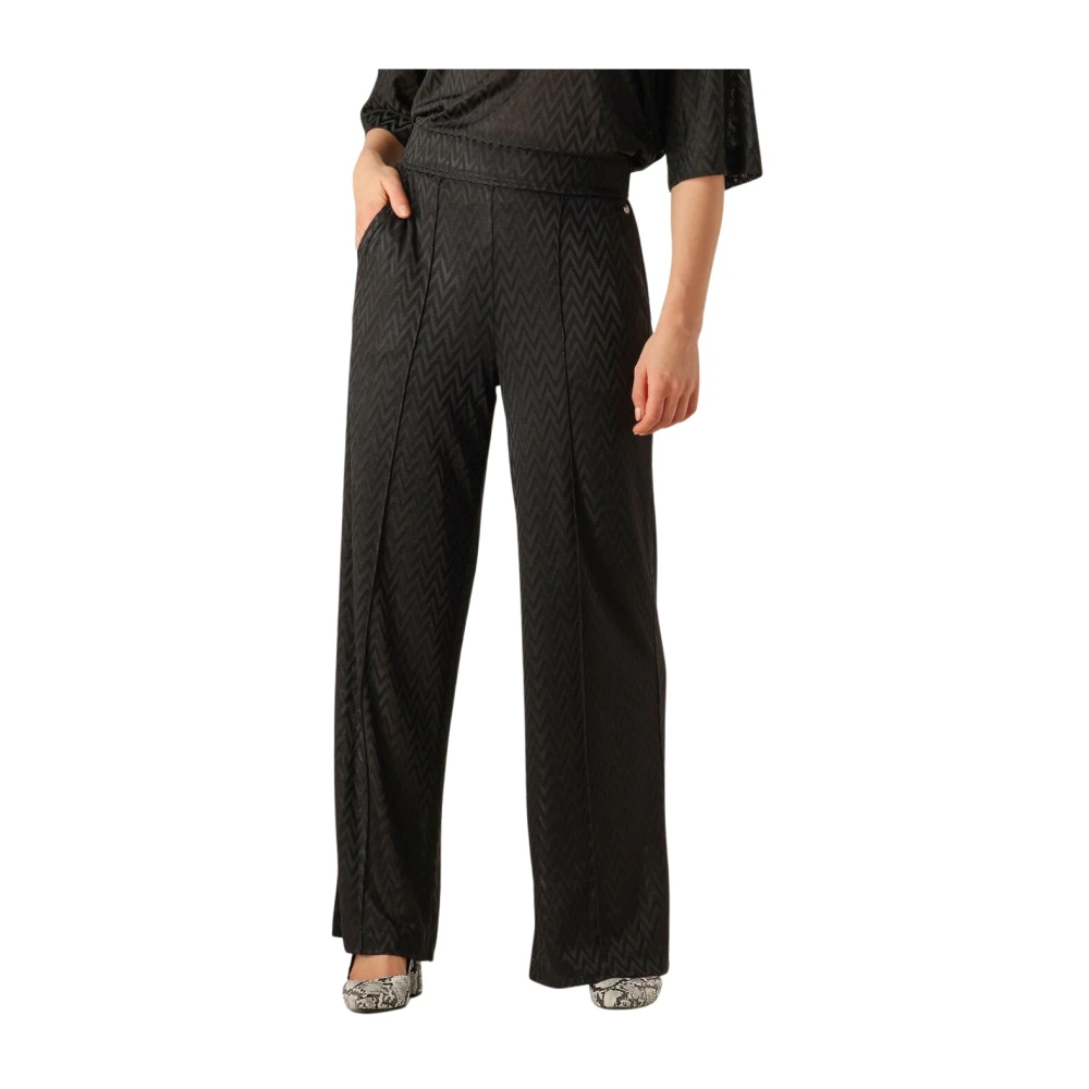 MOS MOSH Elegante Zwarte Pantalon Black Dames