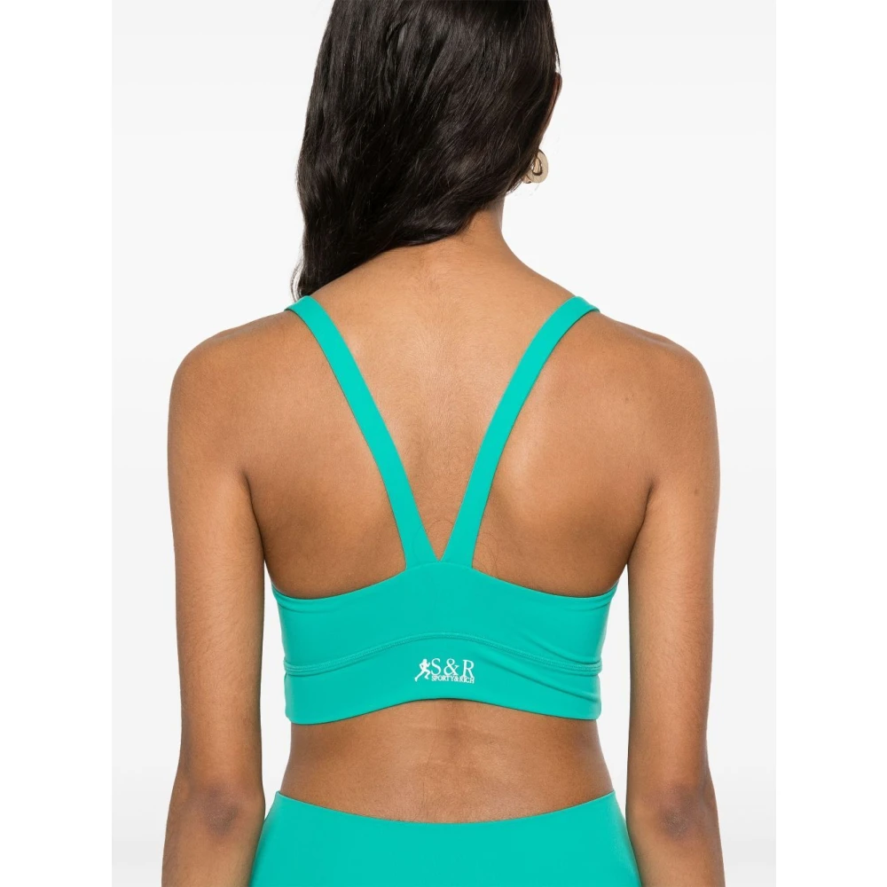 Sporty & Rich Actieve BH voor sportieve en elegante look Green Dames