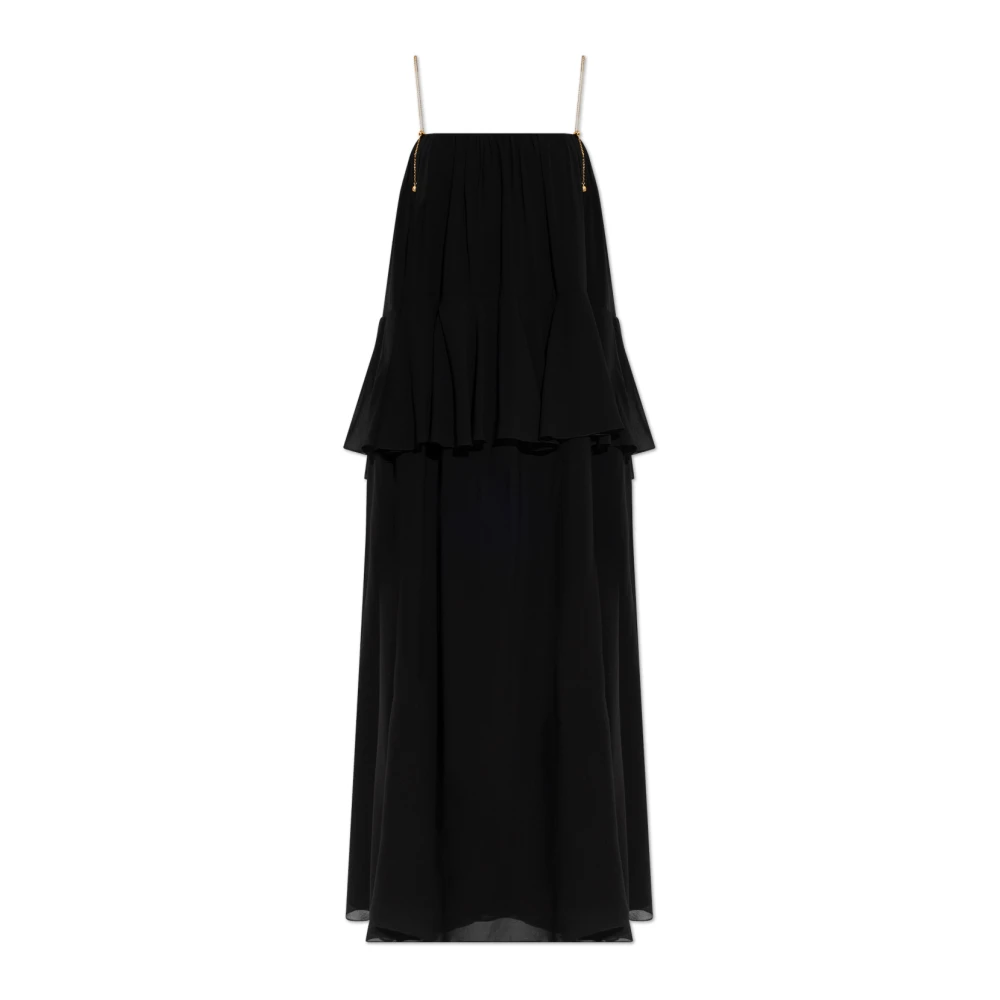 Chloé Women's Black Silk Dress - Maxi Dresses - S - Dresses
