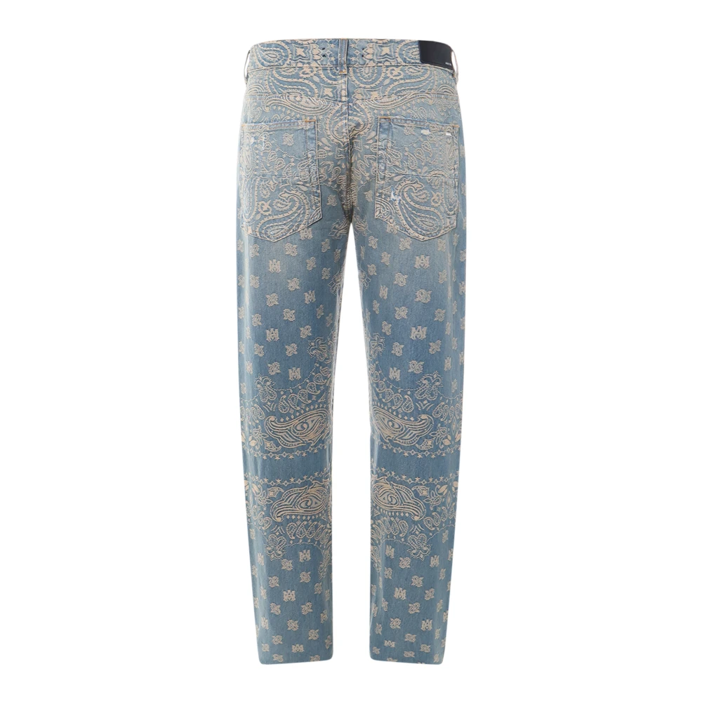 Amiri Blauwe Jeans met knoopsluiting Blue Heren