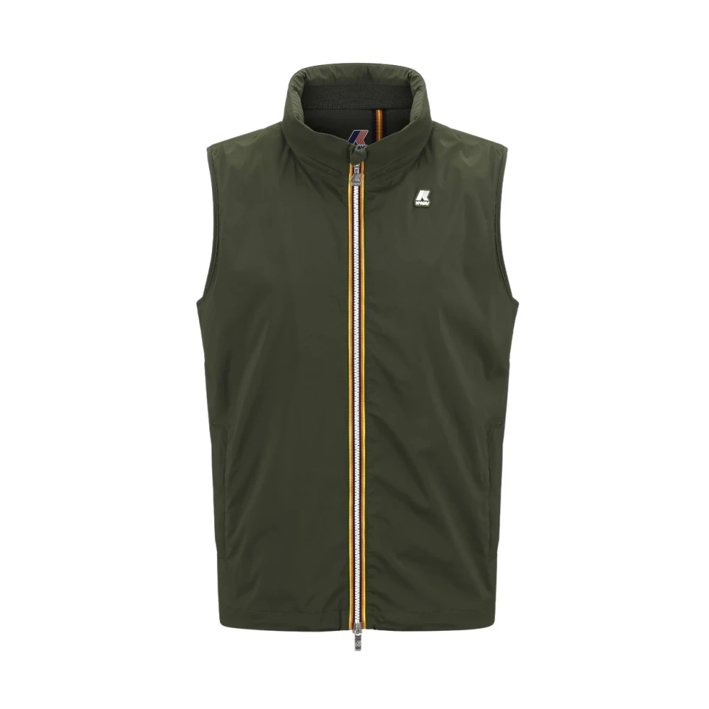 K-way Valen Stretch Nylon Vest Green Heren