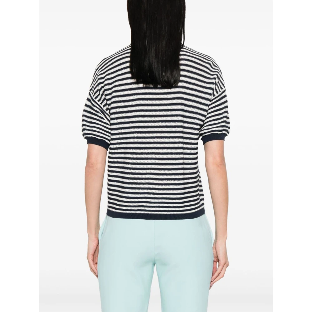 Twinset Blauwe Polo T-shirts en Polos Blue Dames