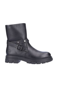 Black Casual Closed Booties