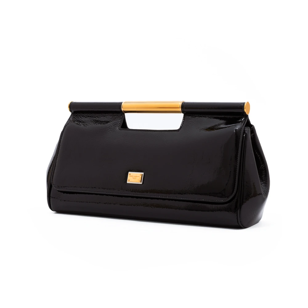 Dolce & Gabbana Sicily Clutch Handtas Black Dames