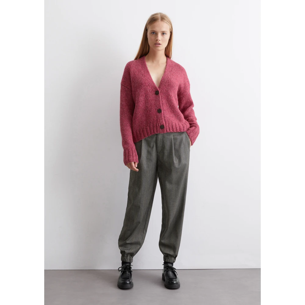 Marc O'Polo V-hals vest relaxed Black Dames