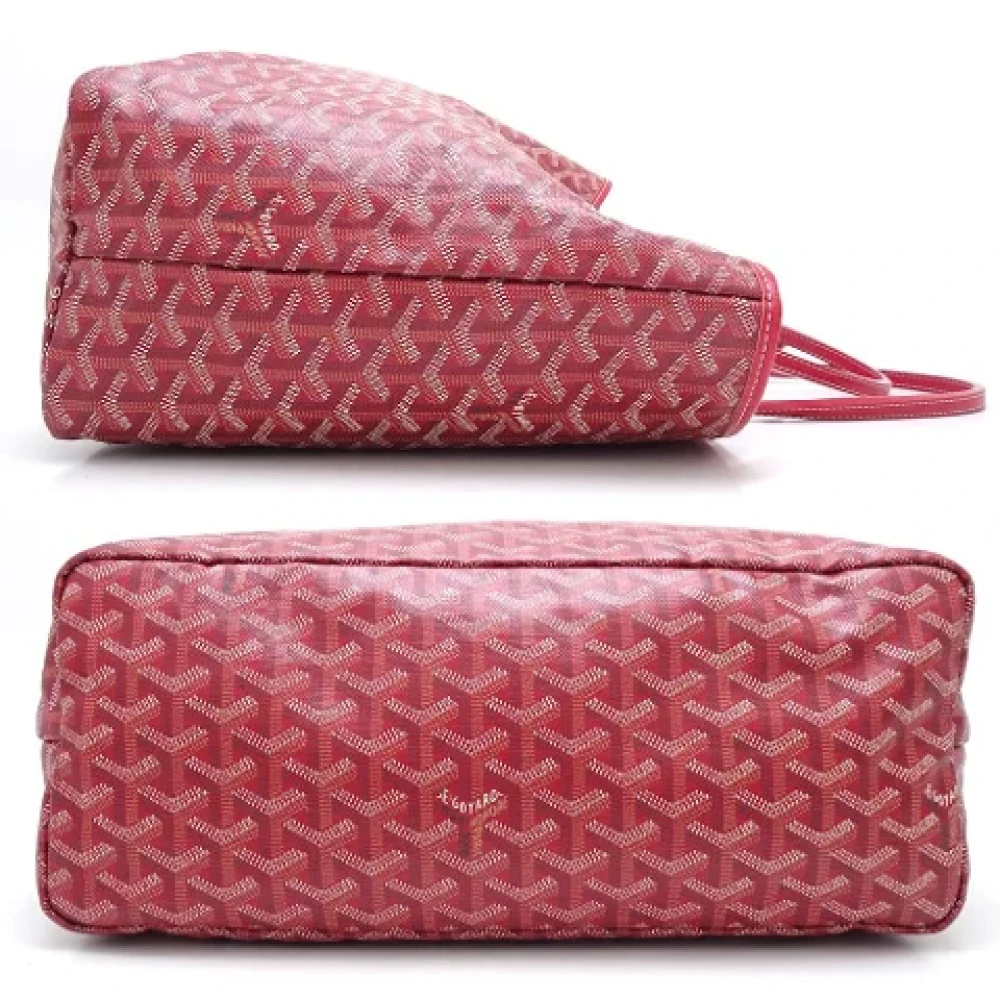 Goyard Vintage Pre-owned Canvas handbags Red Dames