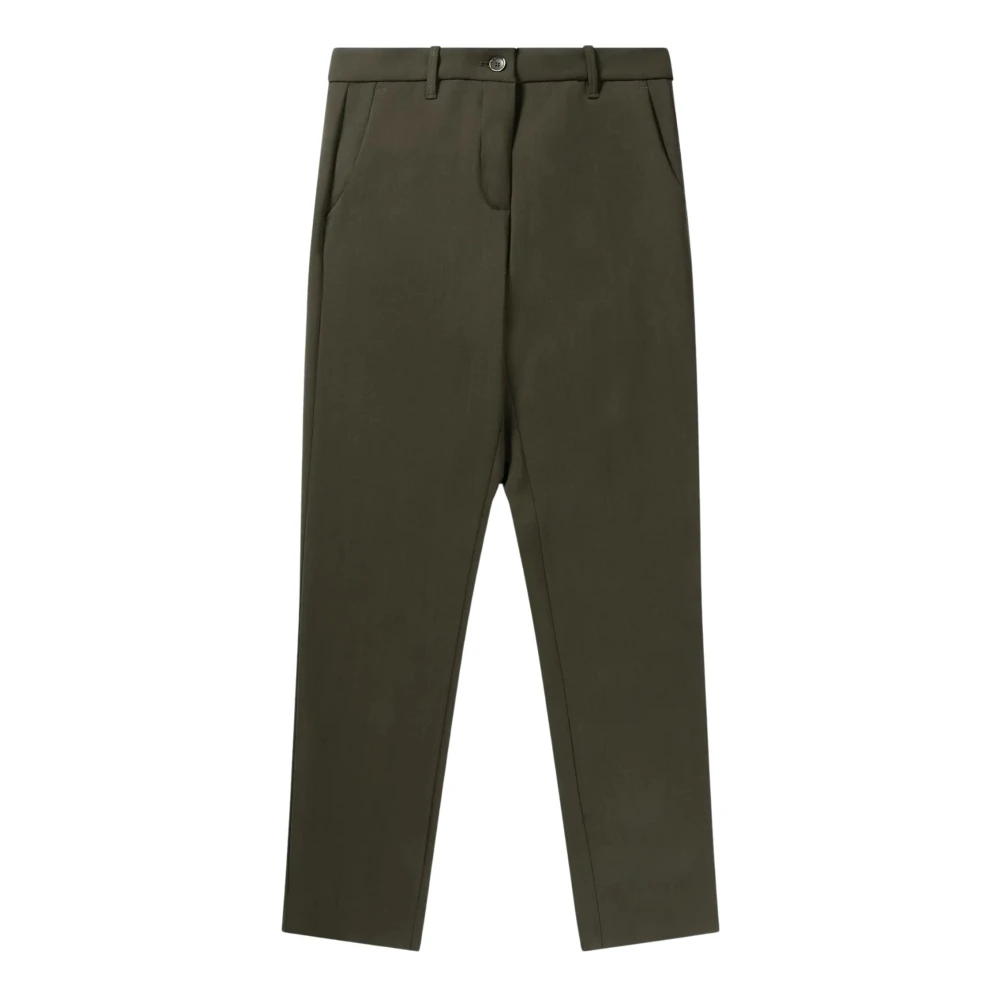 Nine In The Morning Blauwe Tech Wol Chino Broek Green Heren