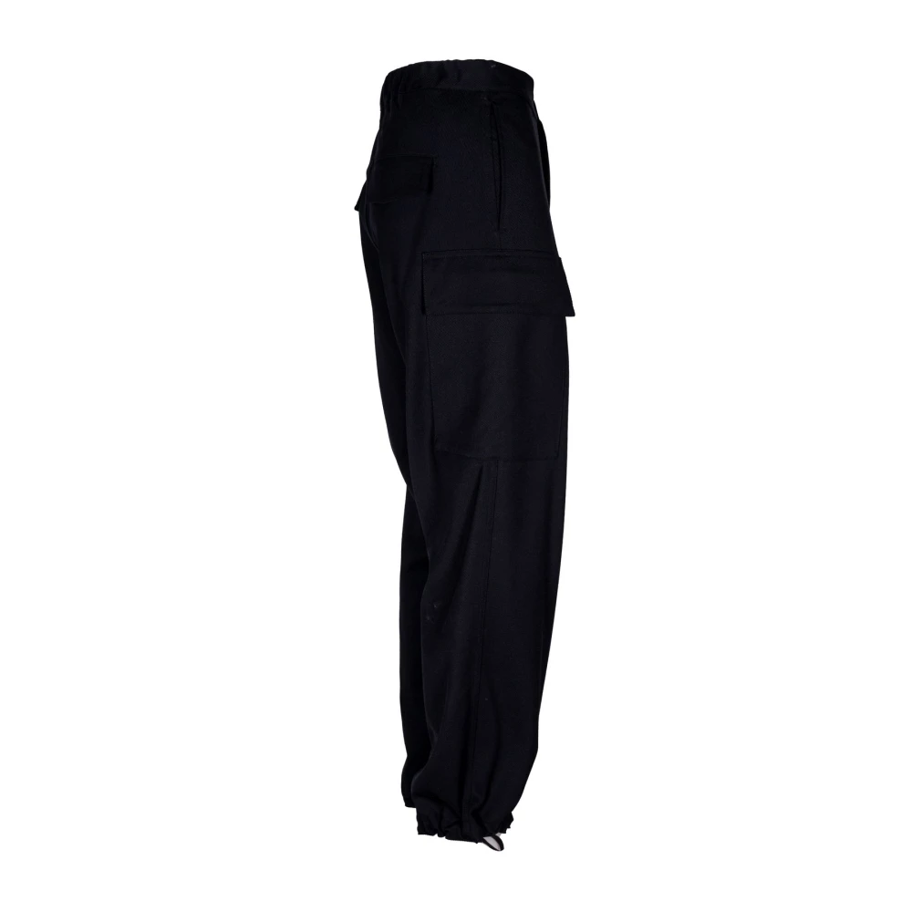 Mauro Grifoni Herenmodebroek met Trekkoord Taille en Manchetten Black Heren