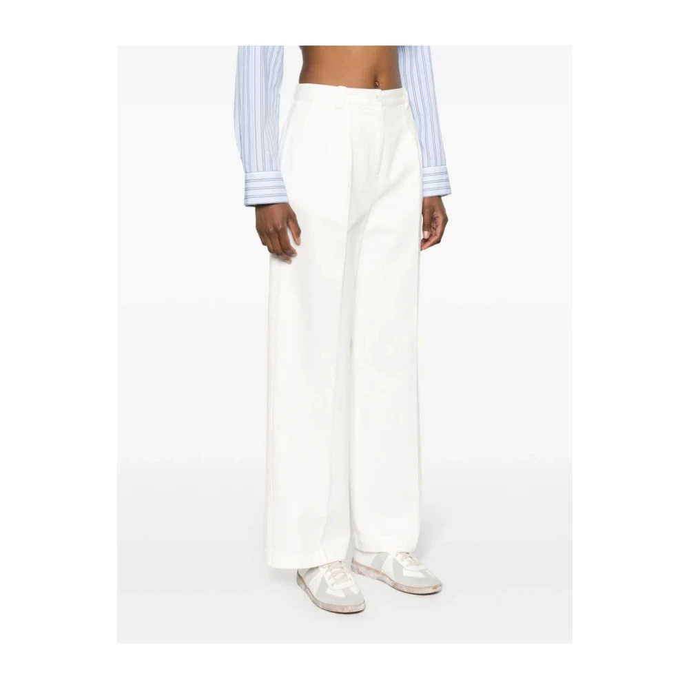 A.p.c. Wide Trousers White Dames
