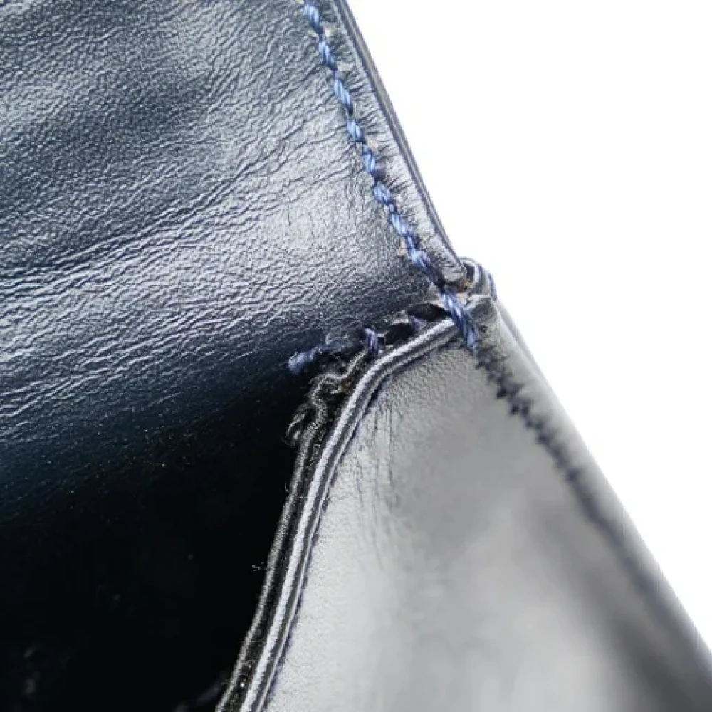 Salvatore Ferragamo Pre-owned Leather shoulder-bags Blue Dames