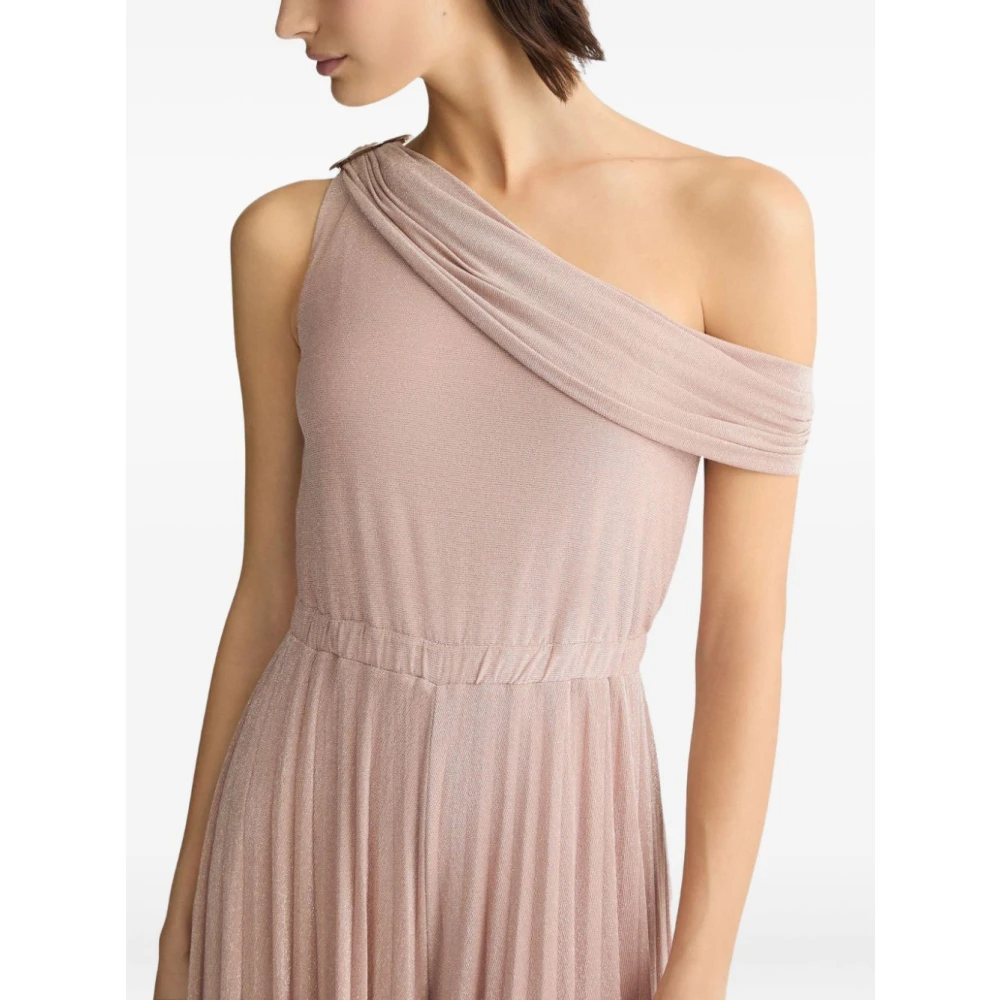 Liu Jo Elegant Roze Ruche Jumpsuit Pink Dames