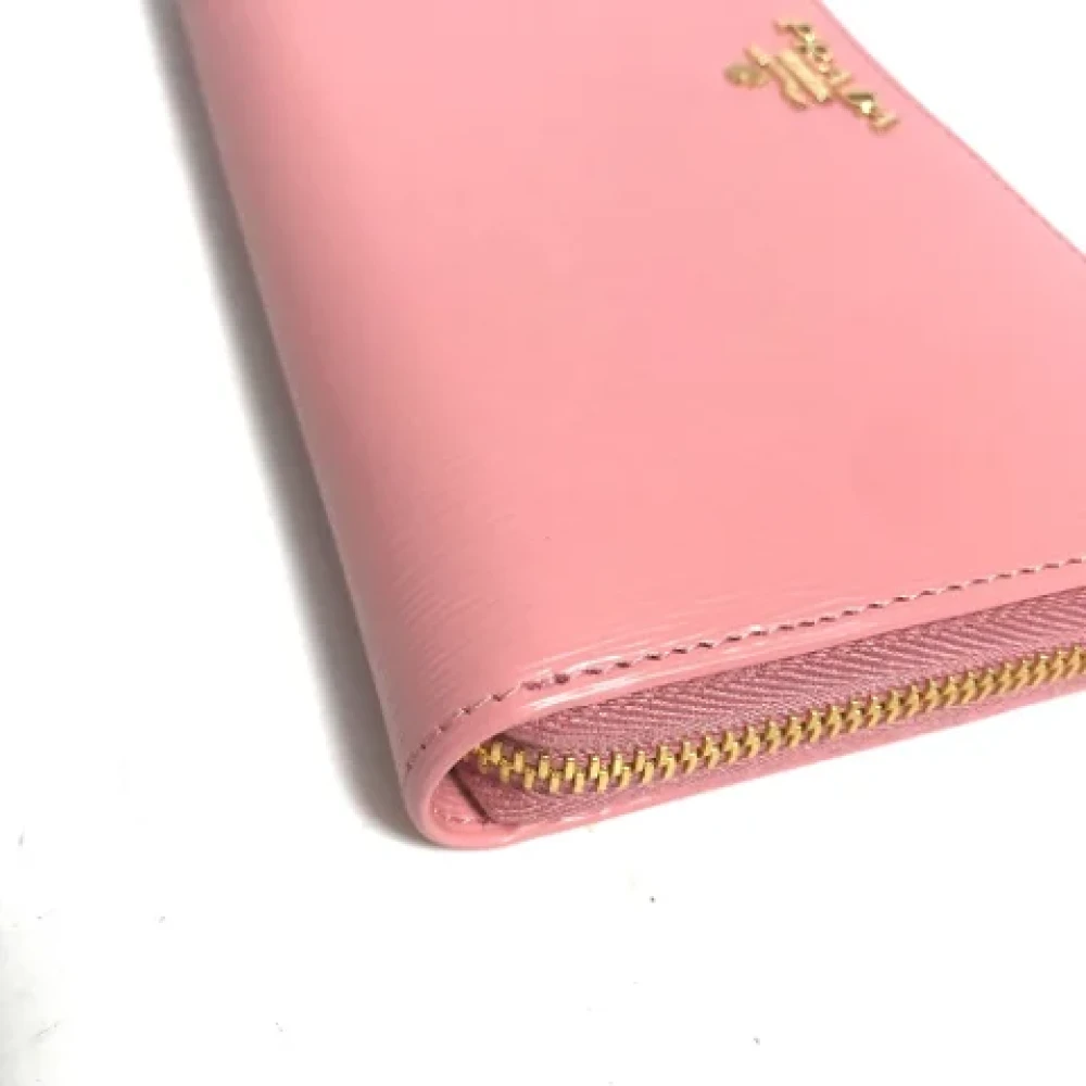 Prada Vintage Pre-owned Leather wallets Pink Dames