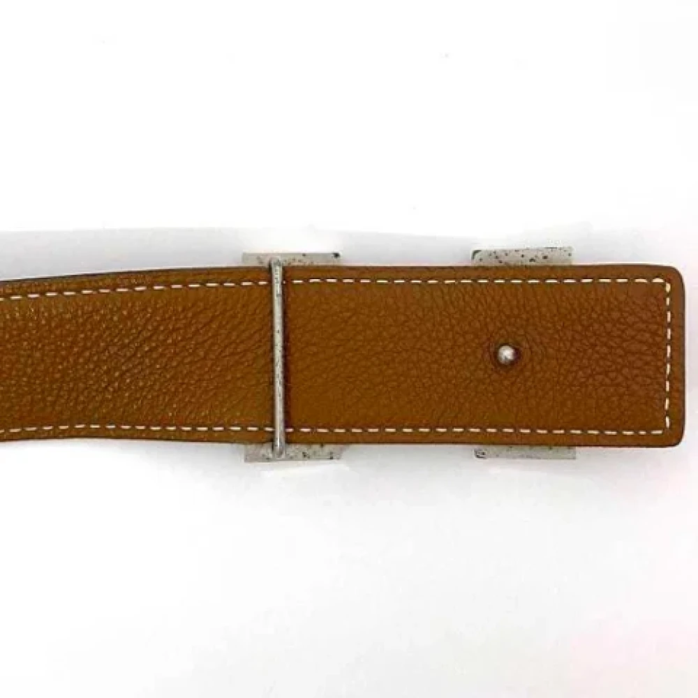 Hermès Vintage Pre-owned Leather belts Black Dames