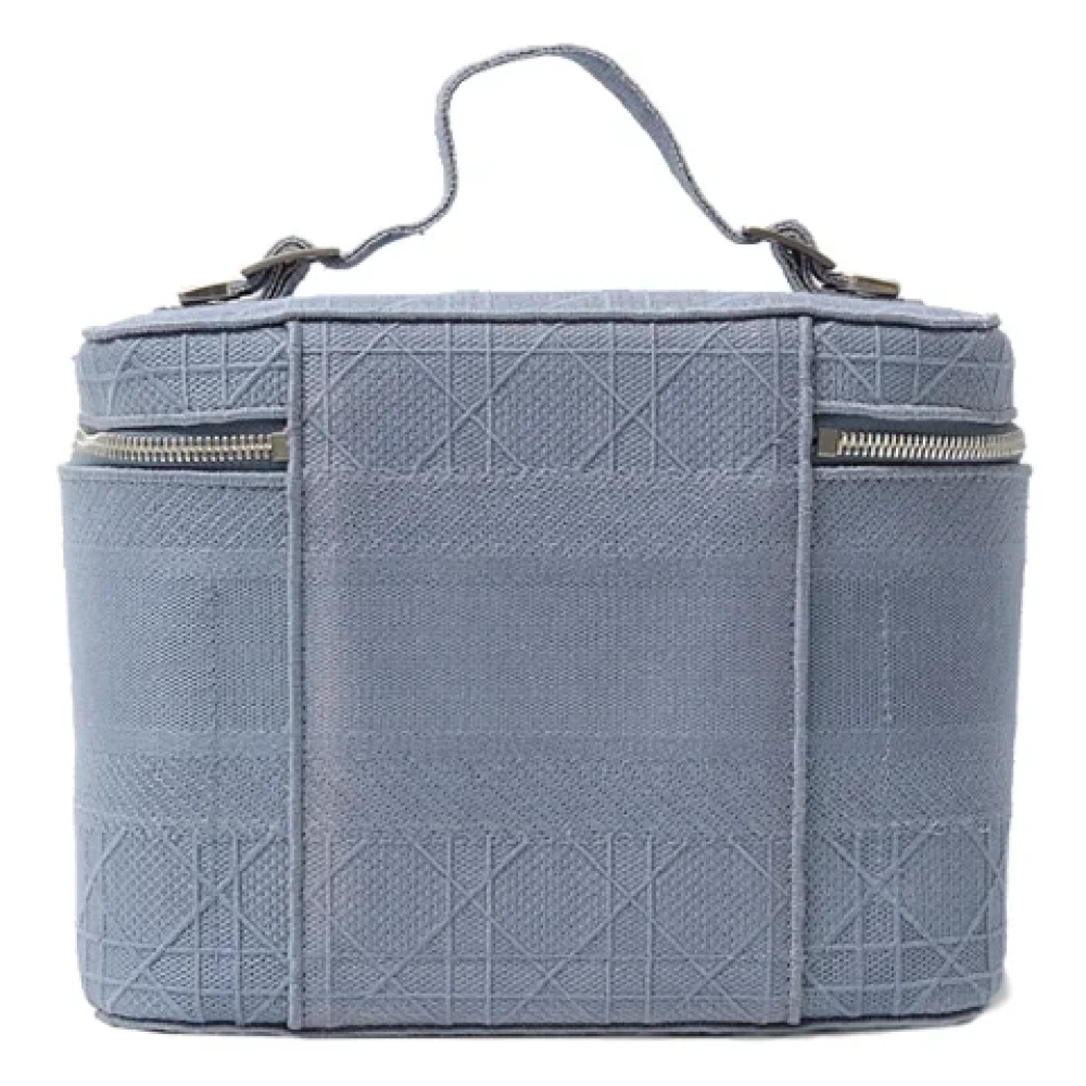 Dior Vintage Pre-owned Fabric handbags Blue Dames
