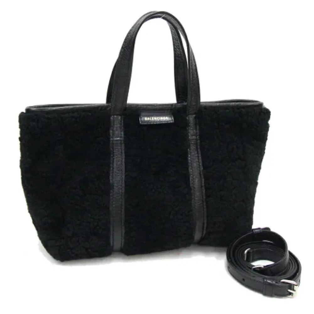 Balenciaga Vintage Pre-owned Leather handbags Black Dames