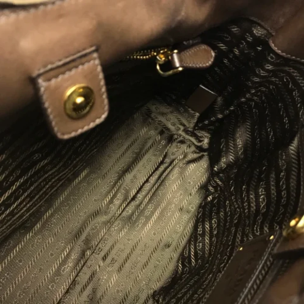 Prada Vintage Pre-owned Fabric prada-bags Brown Dames