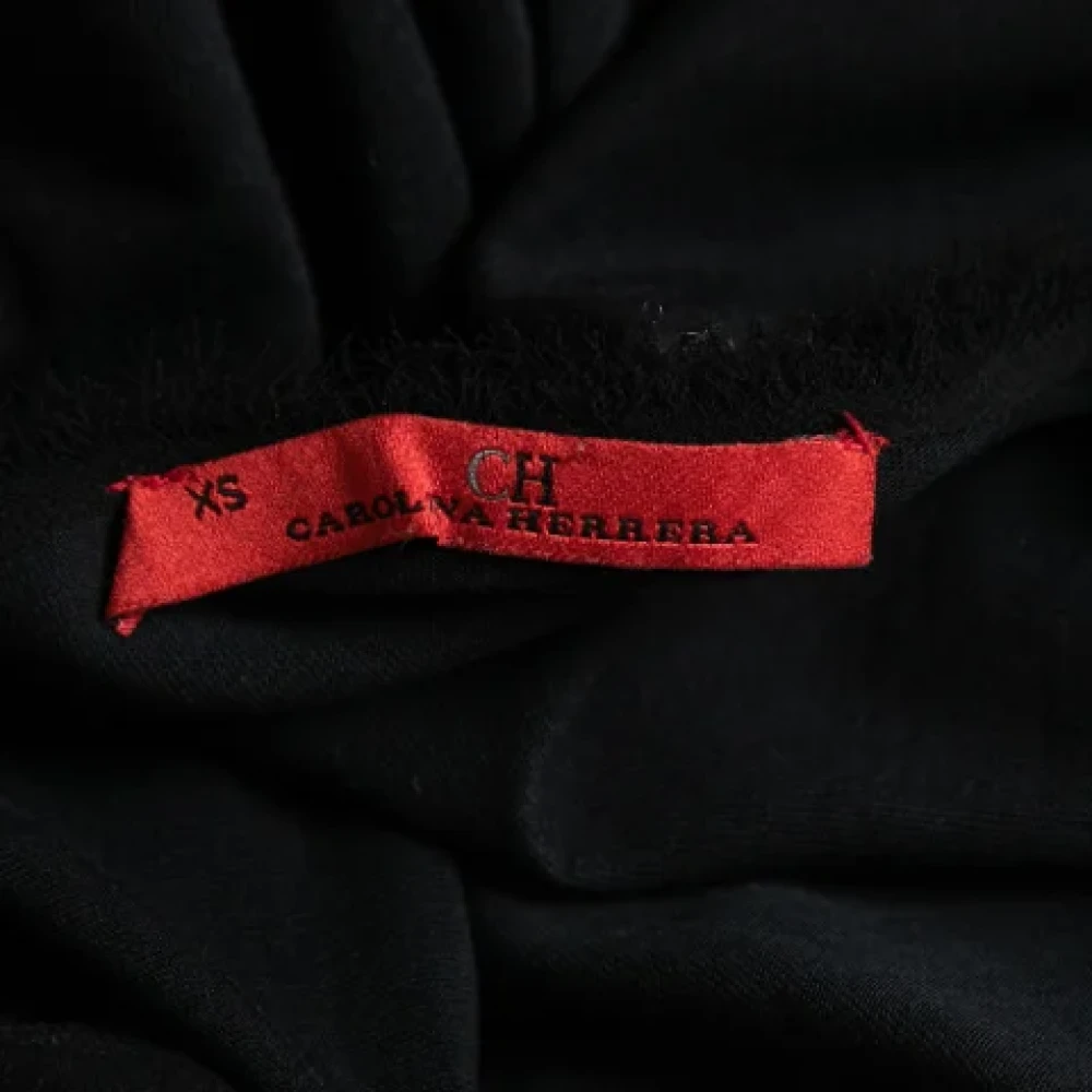 Carolina Herrera Pre-owned Cotton tops Black Dames