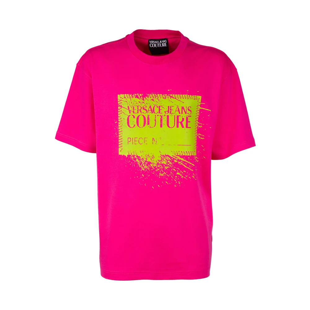 Versace Jeans Couture Stijlvolle Heren T-shirt Pink Heren