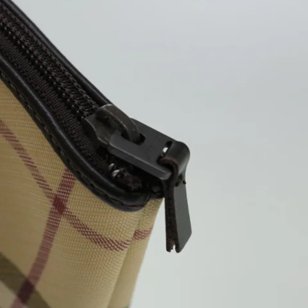 Burberry Vintage Pre-owned Canvas pouches Beige Dames