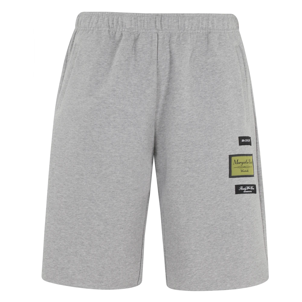 Mm6 Maison Margiela Uomo Grigio - Logo Patch Shorts - Shorts - M