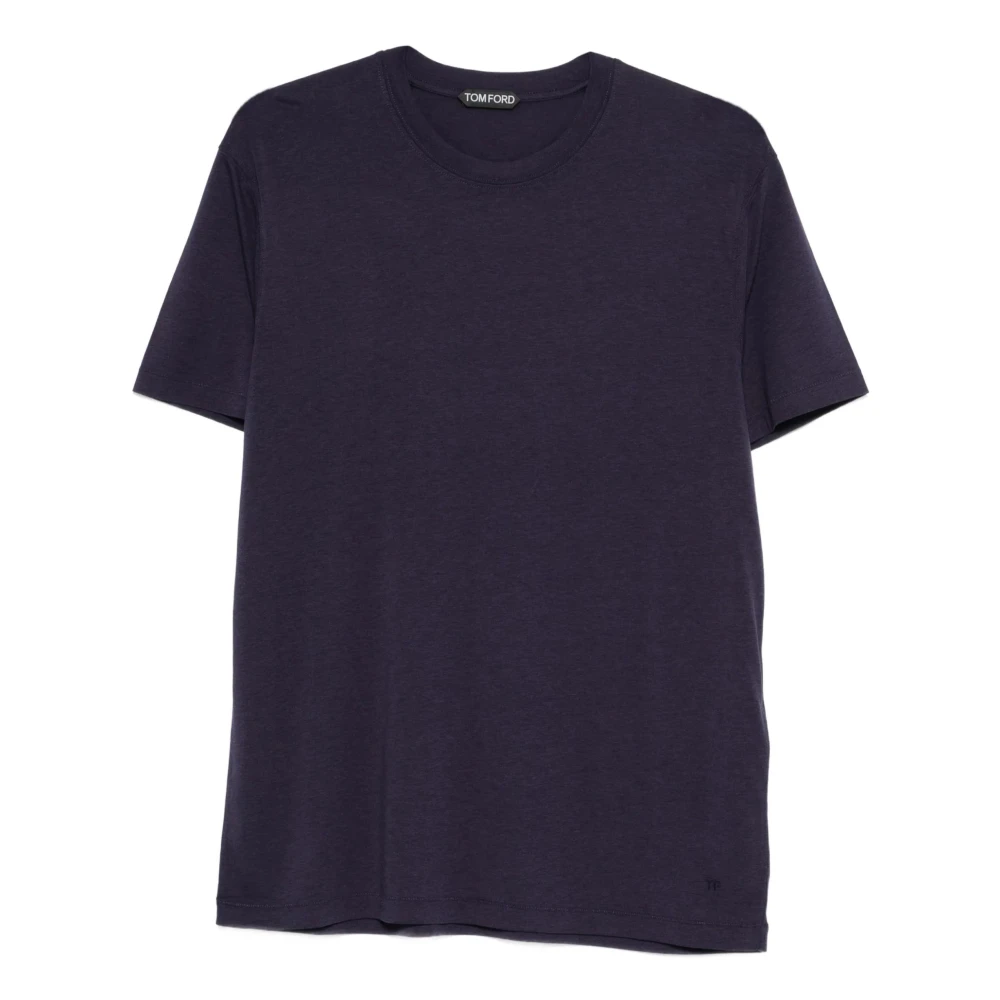 Tom Ford Men's Blue T-Shirts, M, Crewneck T-Shirt