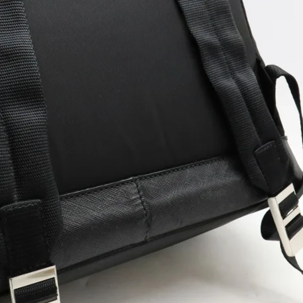Prada Vintage Pre-owned Canvas backpacks Black Dames