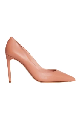 Eleganta Läderpumps i Puder