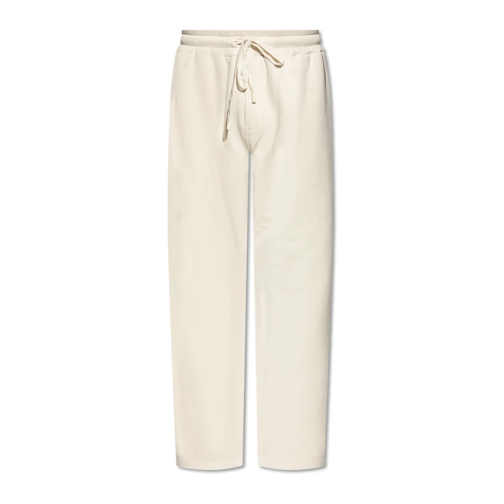 Dolce & Gabbana Sweatpants met rechte pijpen Beige Heren