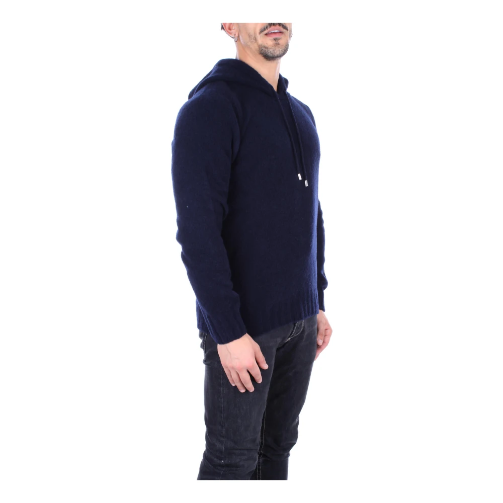Tagliatore Blauwe Hoodie Blue Heren