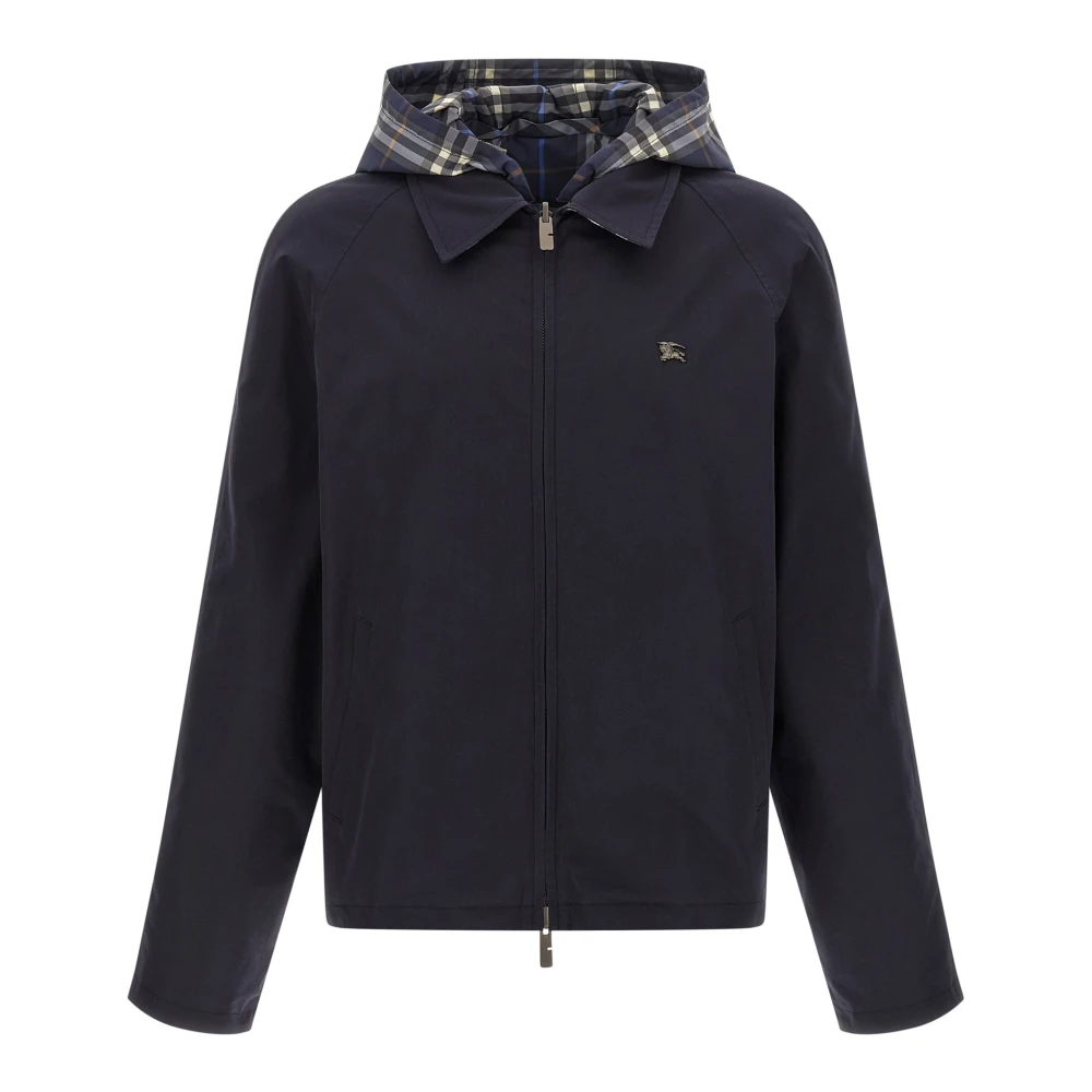 Burberry Men's Blue Light Jackets, M, Hodson Reversible Harrington Jacket