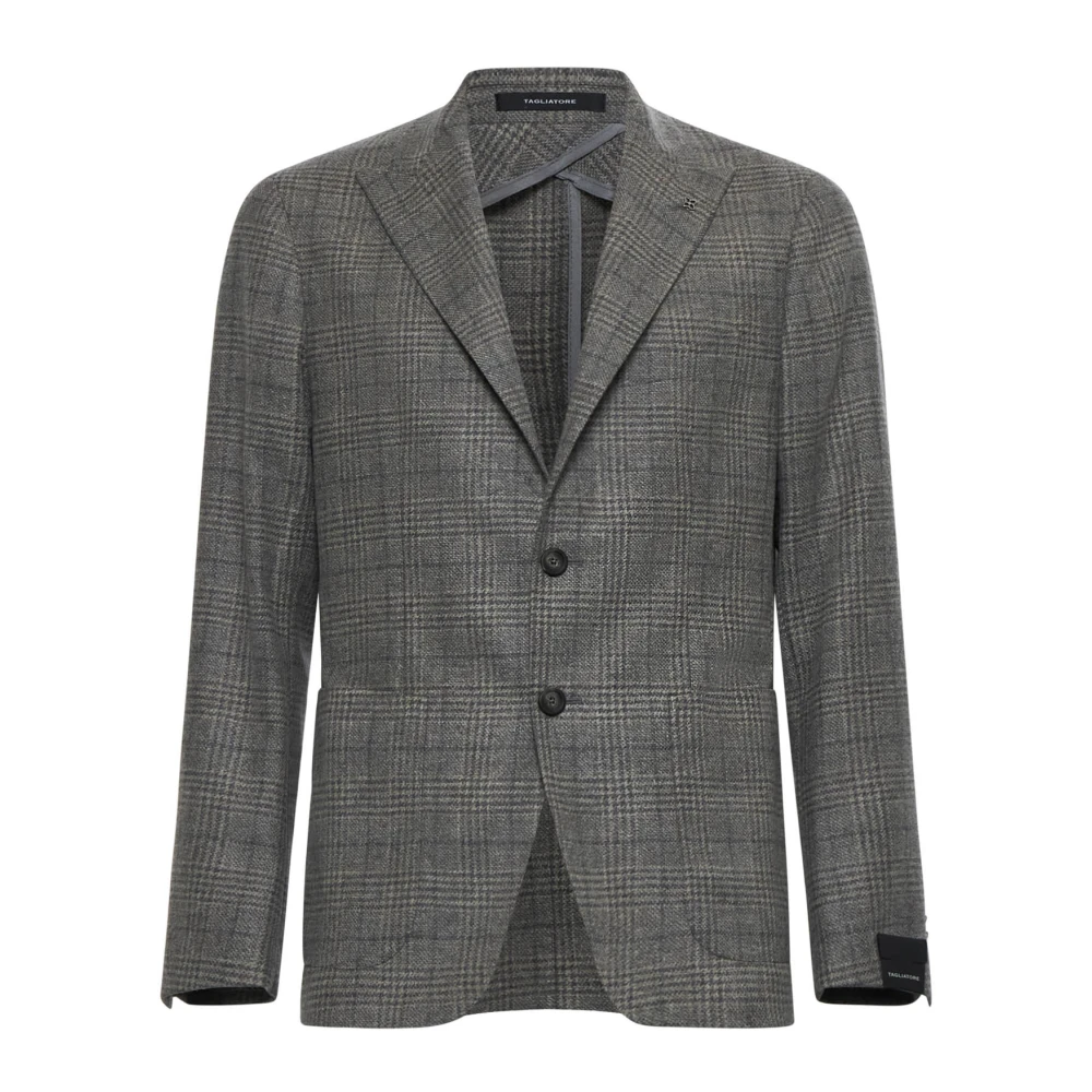 Tagliatore Montecarlo Blazer in wol-kasjmiermix Gray Heren