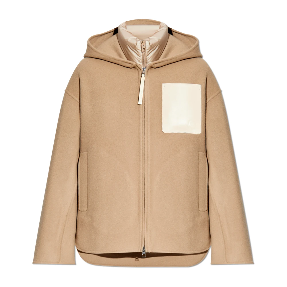 Moncler Tweelaagse jas Almandine Beige Dames