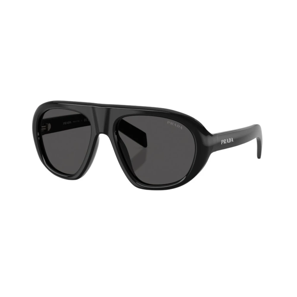 Prada Woman Sunglass PR C05S - Frame color: Black, Lens color: Dark Grey - Image 5