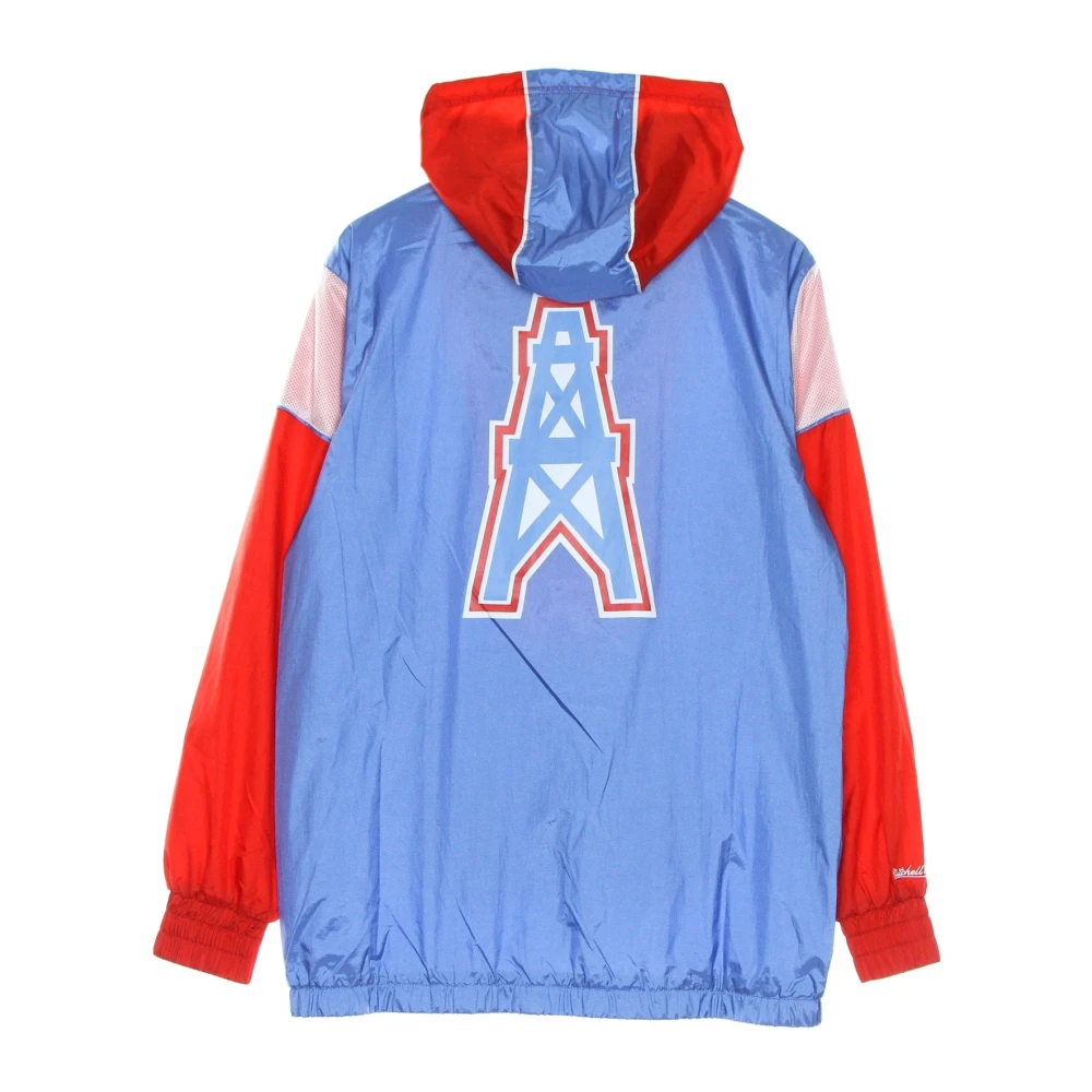 Mitchell & Ness Houston Oilers Windbreaker Blue Heren