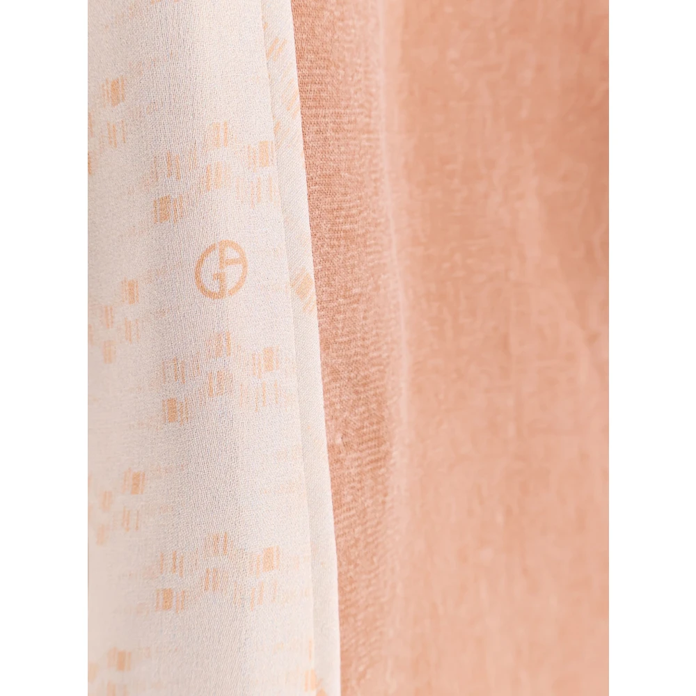 Giorgio Dubbelrijige zijde gevoerde viscose blazer Pink Dames