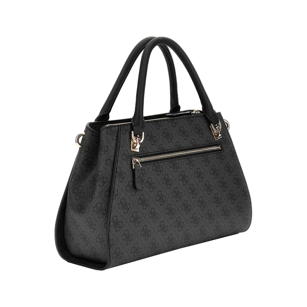 Guess Elegante zwarte handtas met gouden details Gray Dames