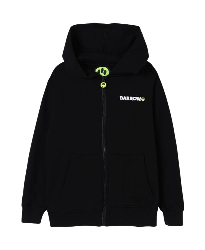 sweat-a-capuche-enfant-vert-a-fermeture-eclair