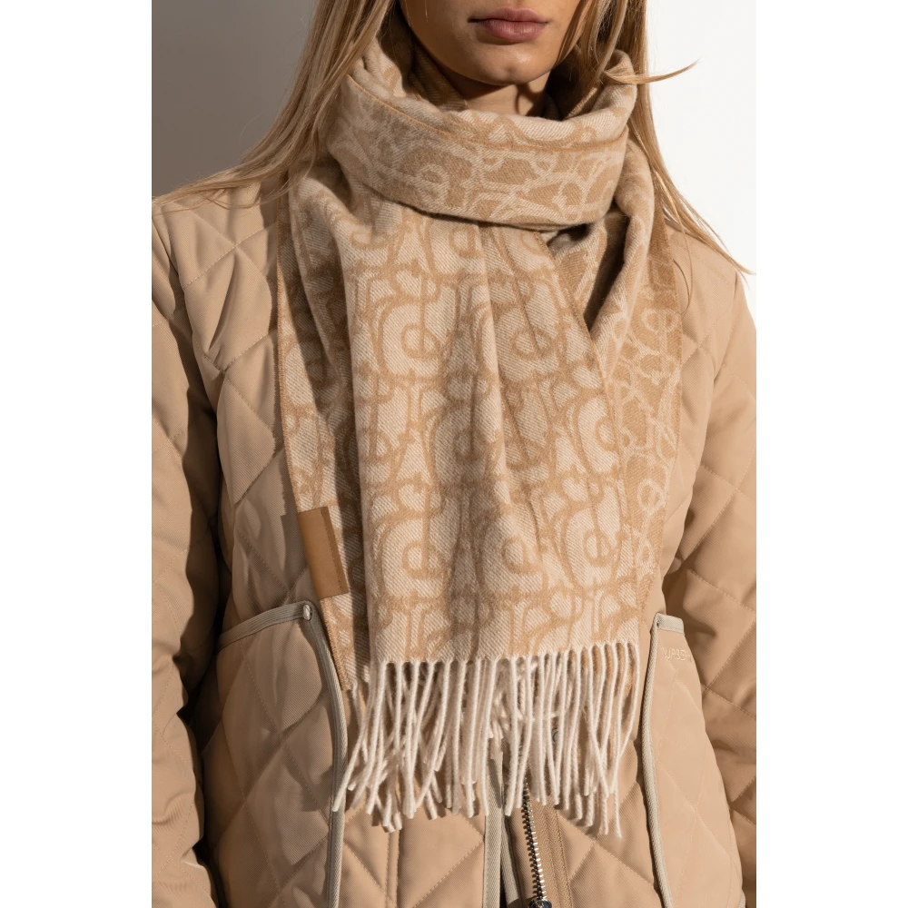 Burberry Kasjmier sjaal met franjes Beige Unisex