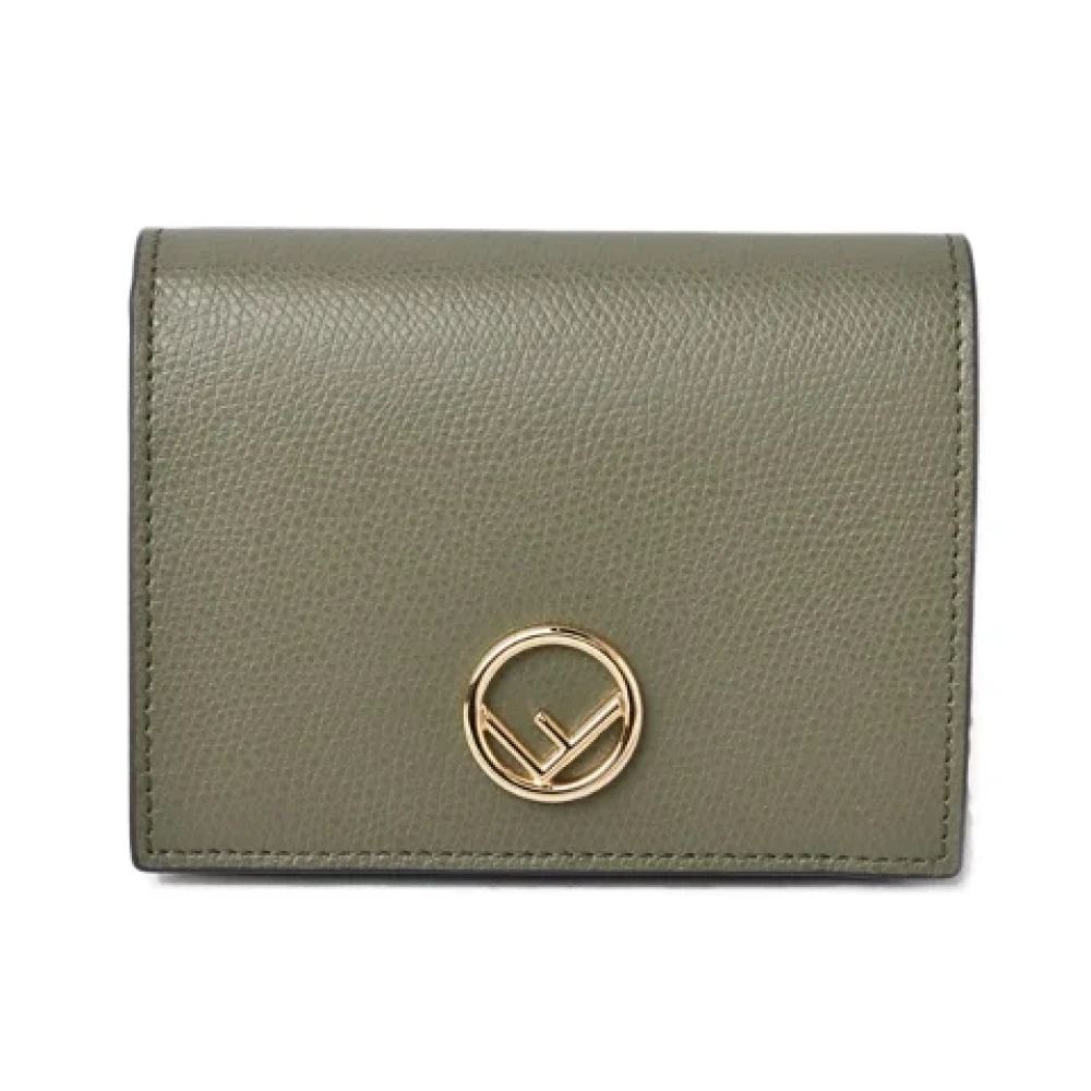 Fendi Vintage Pre-owned Leather wallets Gray Dames
