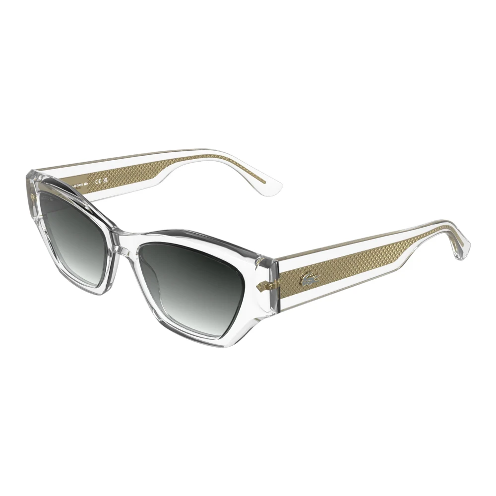 Lacoste Women's Gray Sunglasses, 52 Mm, L.12.12 Trim Rectangular Sunglasses